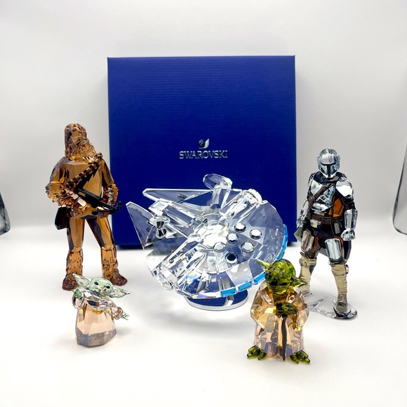 Swarovski Star Wars Crystal Figurines Set with box and certificate - Picture 1 of 7